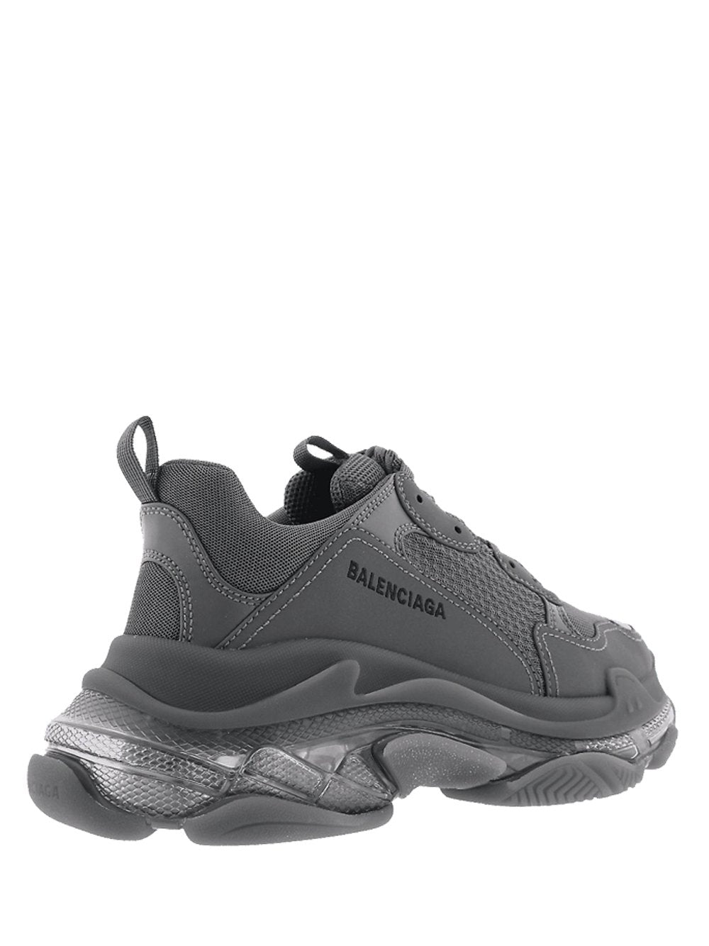 BALENCIAGA Triple S Clear Sole Sneaker Dark Grey - MAISONDEFASHION.COM