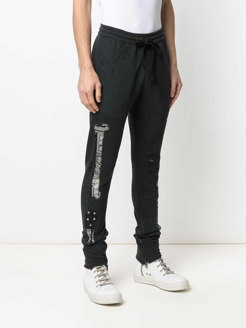 ALCHEMIST Burnout Rider Joggers Black - MAISONDEFASHION.COM