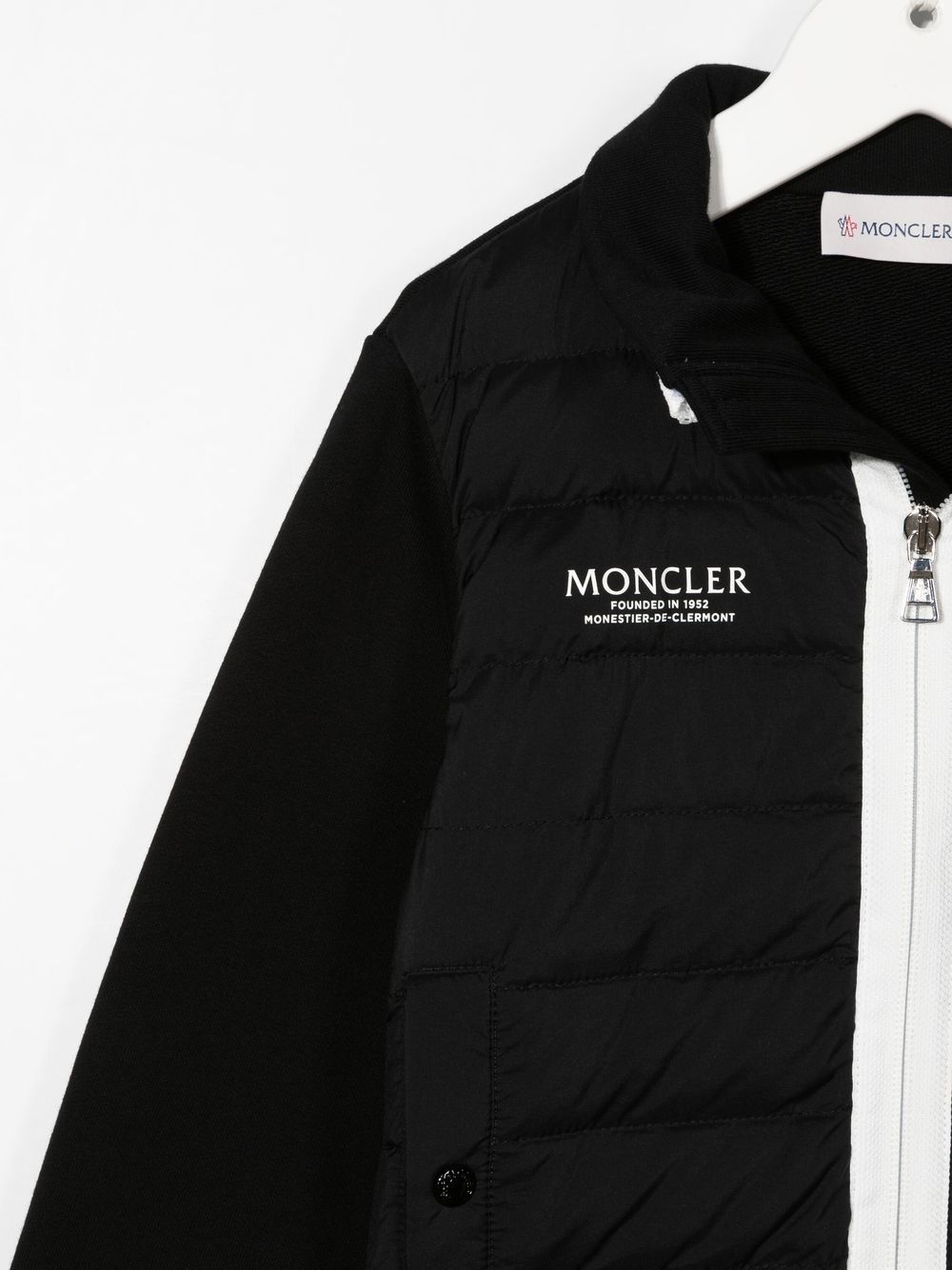 MONCLER KIDS Logo Puffer Jacket Black - MAISONDEFASHION.COM