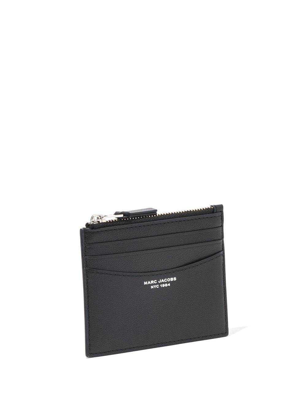 MARC JACOBS WOMEN The Zip Card Case Black - MAISONDEFASHION.COM