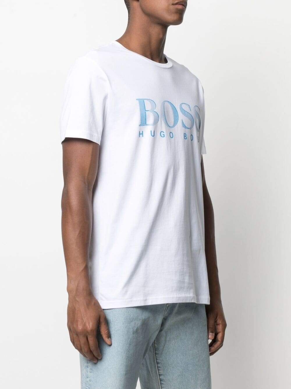 BOSS Logo T-Shirt White - MAISONDEFASHION.COM