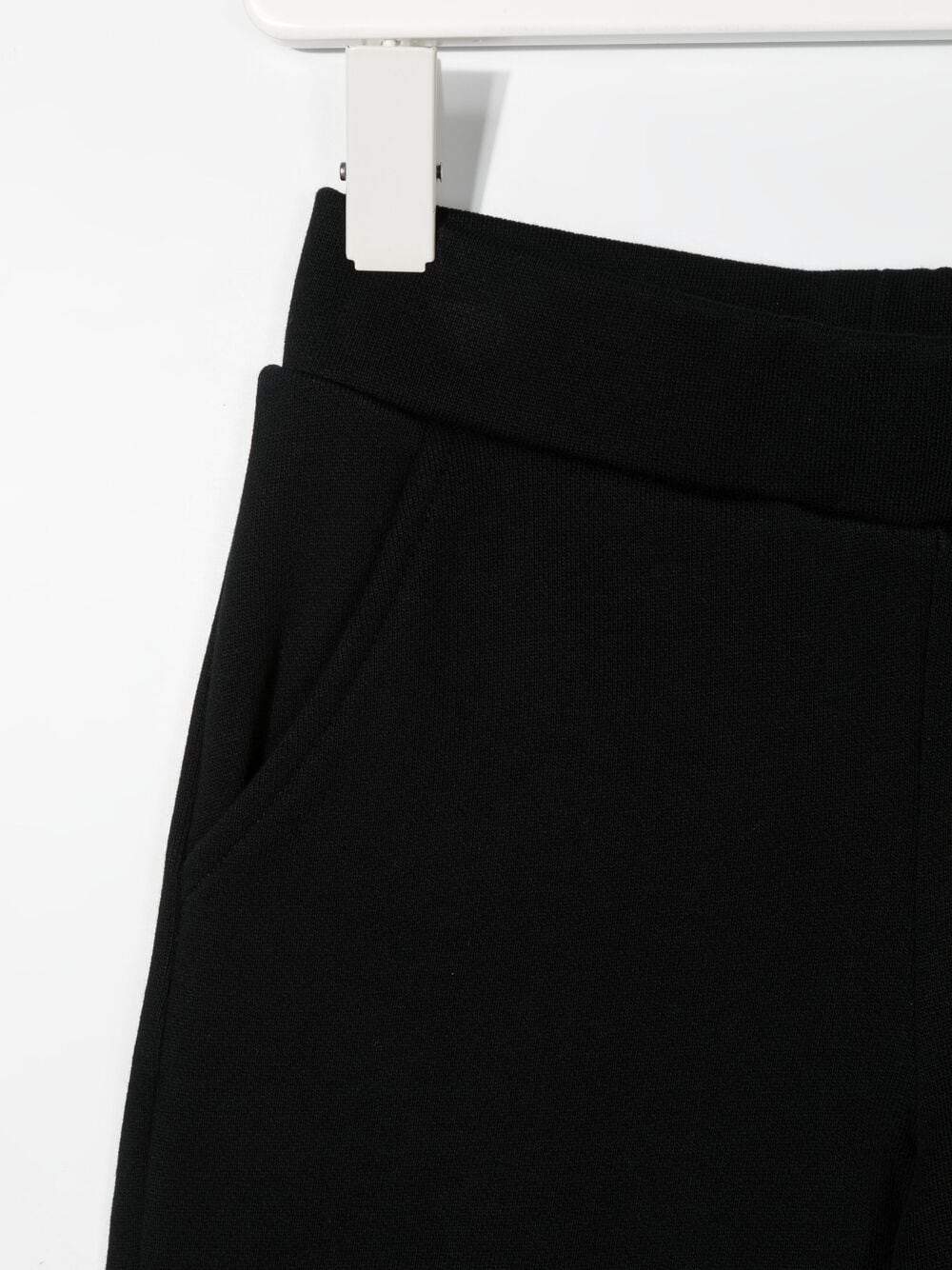 BALMAIN KIDS Logo-embroidered cotton shorts Black - MAISONDEFASHION.COM