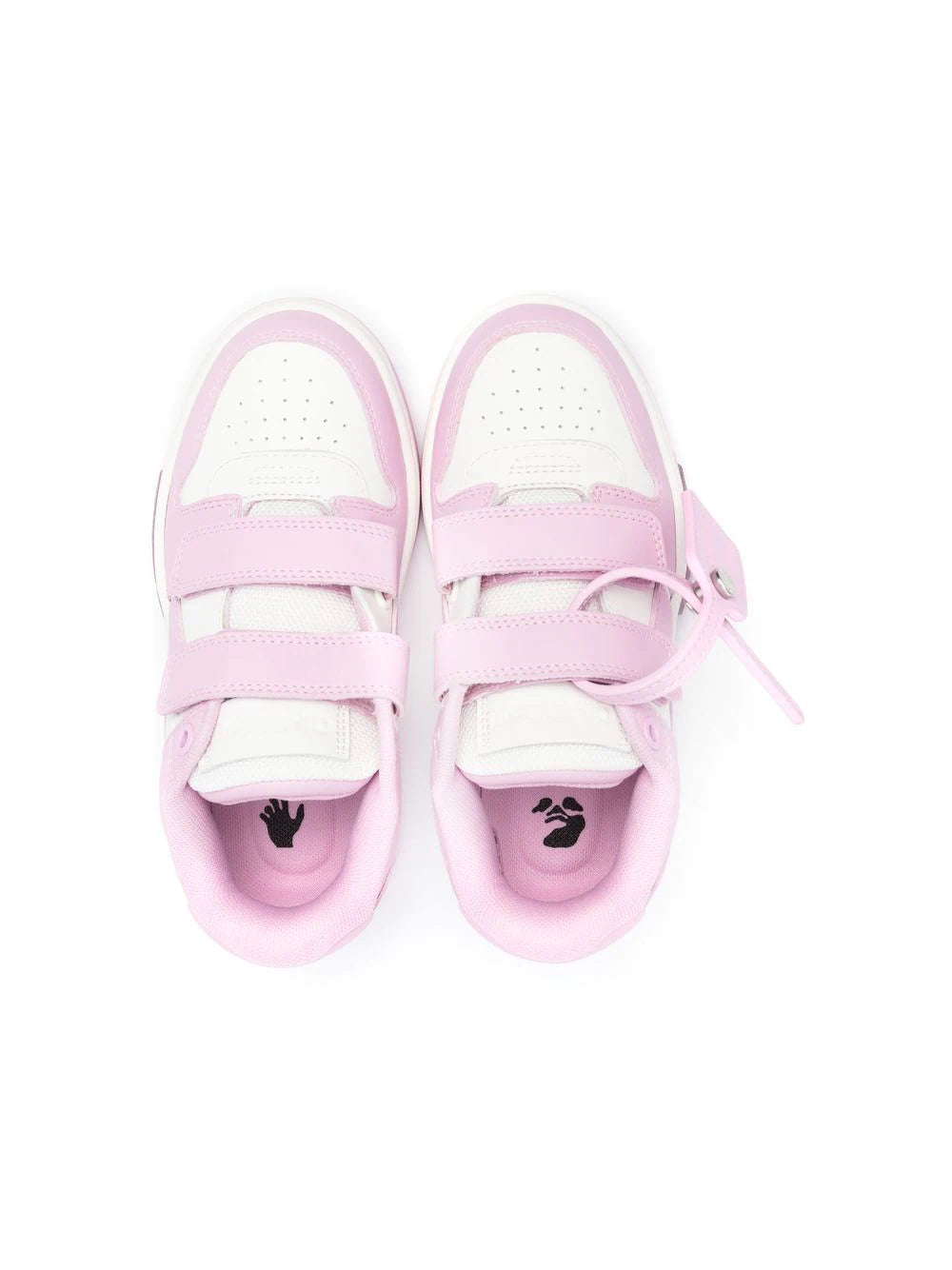 OFF-WHITE KIDS Out Of Office Strap Sneakers Pink/White - MAISONDEFASHION.COM