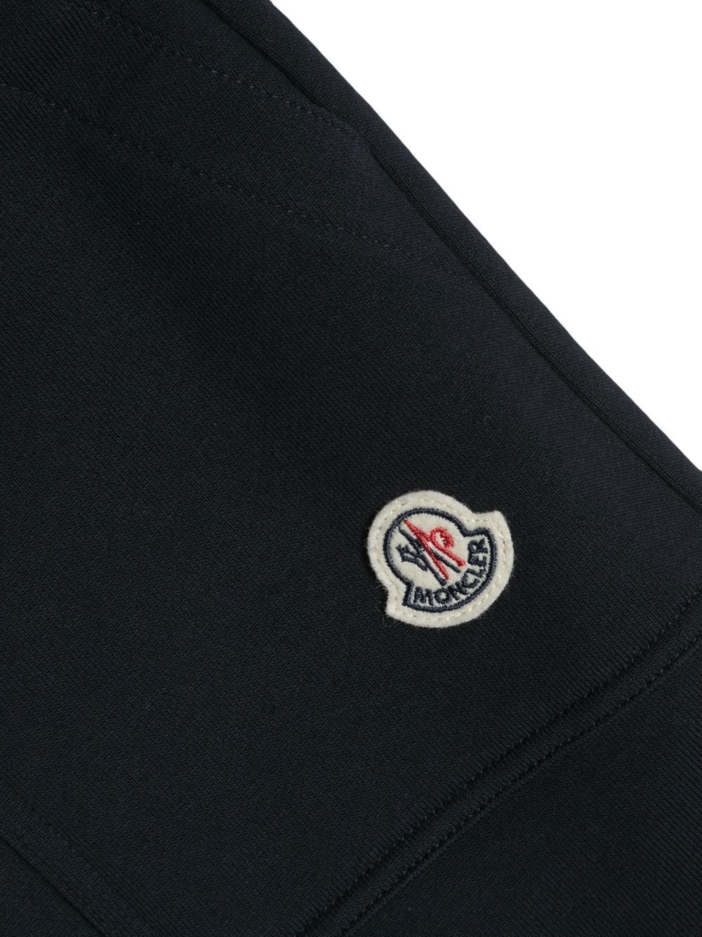 MONCLER KIDS Logo Embroidered Patch Shorts Navy - MAISONDEFASHION.COM