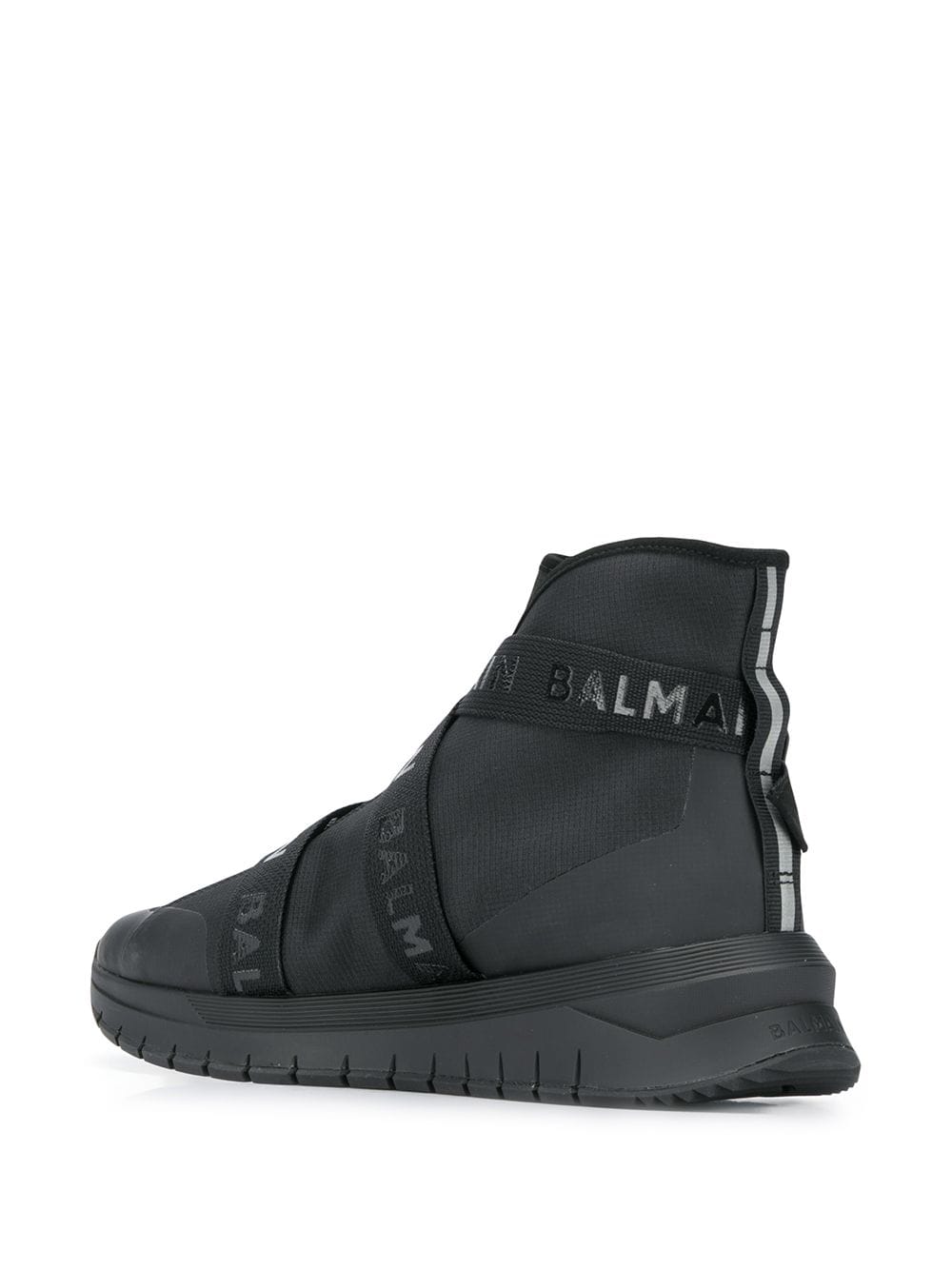 BALMAIN B-Troop High Top Sneakers Black - Maison De Fashion 