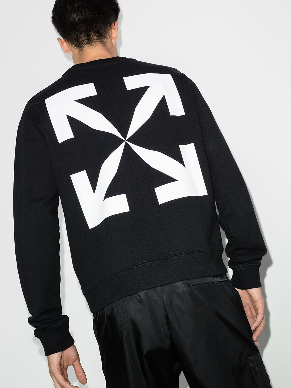 OFF-WHITE Pascal Print Slim Sweatshirt Black - Maison De Fashion 