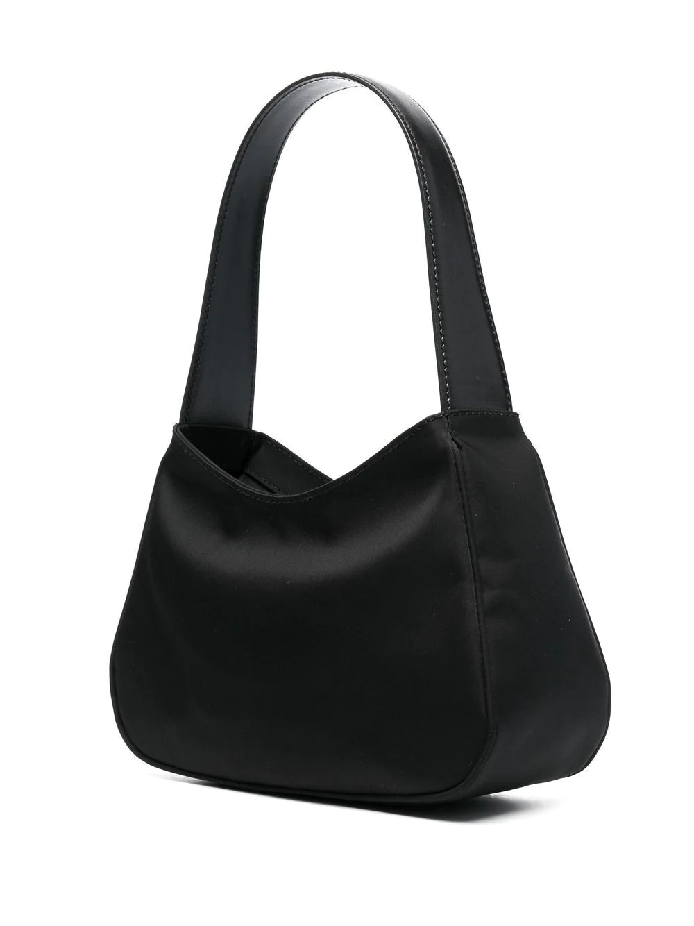 PALM ANGELS WOMEN Venice Track Hobo Bag Black/White - MAISONDEFASHION.COM