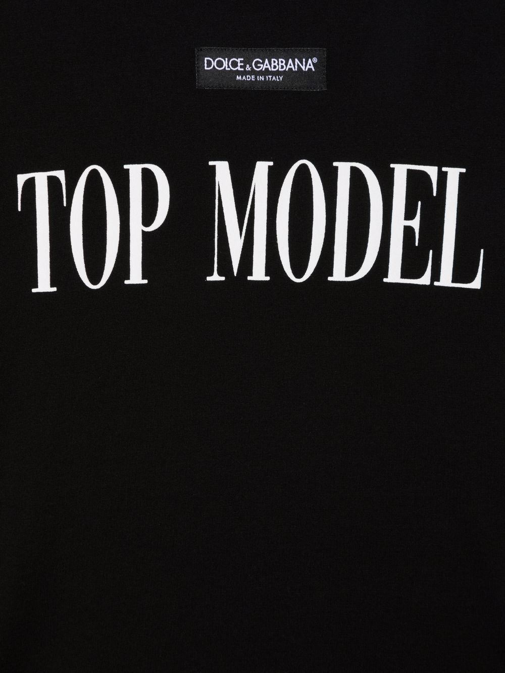 DOLCE & GABBANA KIDS Top Model T-shirt Black - MAISONDEFASHION.COM