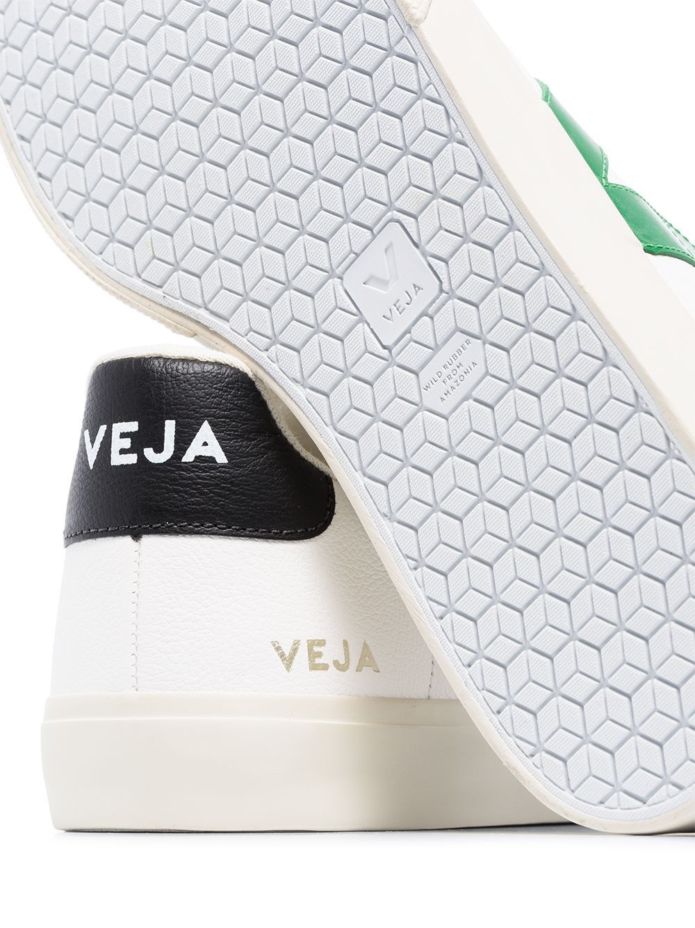 VEJA Campo ChromeFree sneakers White/Green - MAISONDEFASHION.COM