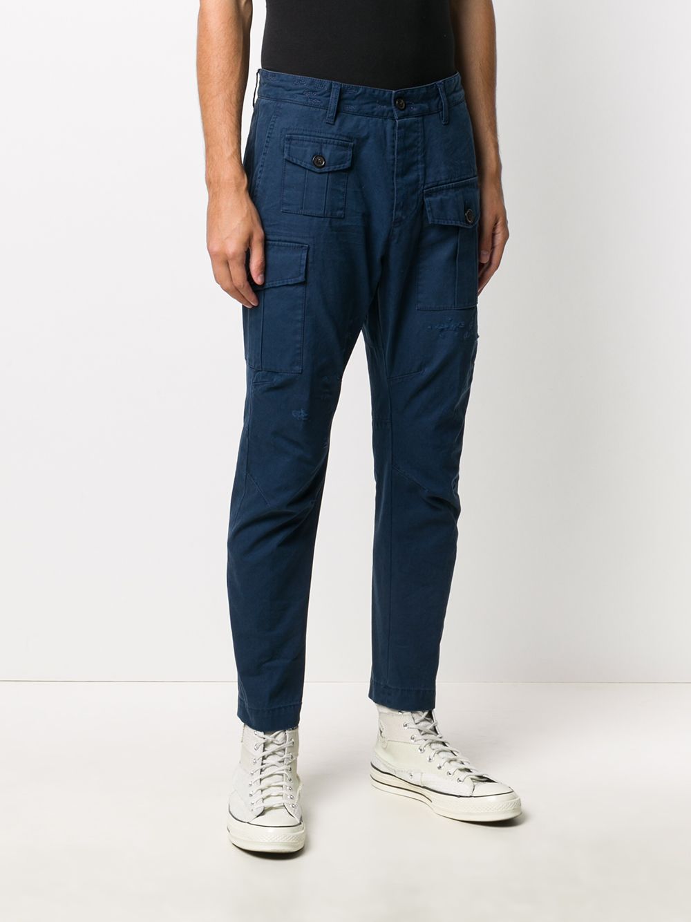 DSQUARED2 Cargo Chinos Navy - Maison De Fashion 