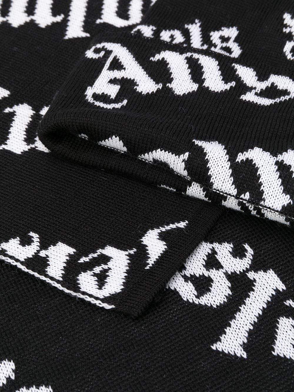 PALM ANGELS All Over Logo Beanie and Scarf Set - Maison De Fashion 