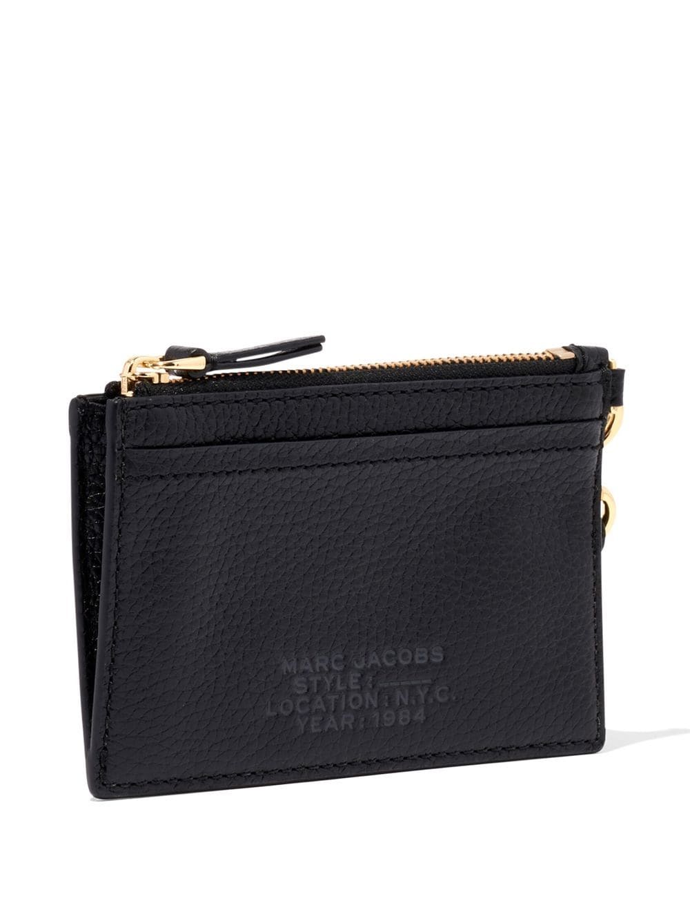 MARC JACOBS WOMEN The Top Zip Wristlet Wallet Black - MAISONDEFASHION.COM