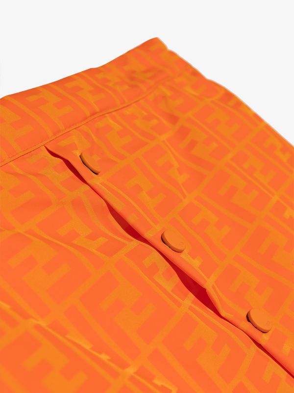 FENDI KIDS Mini Skirt Orange - MAISONDEFASHION.COM