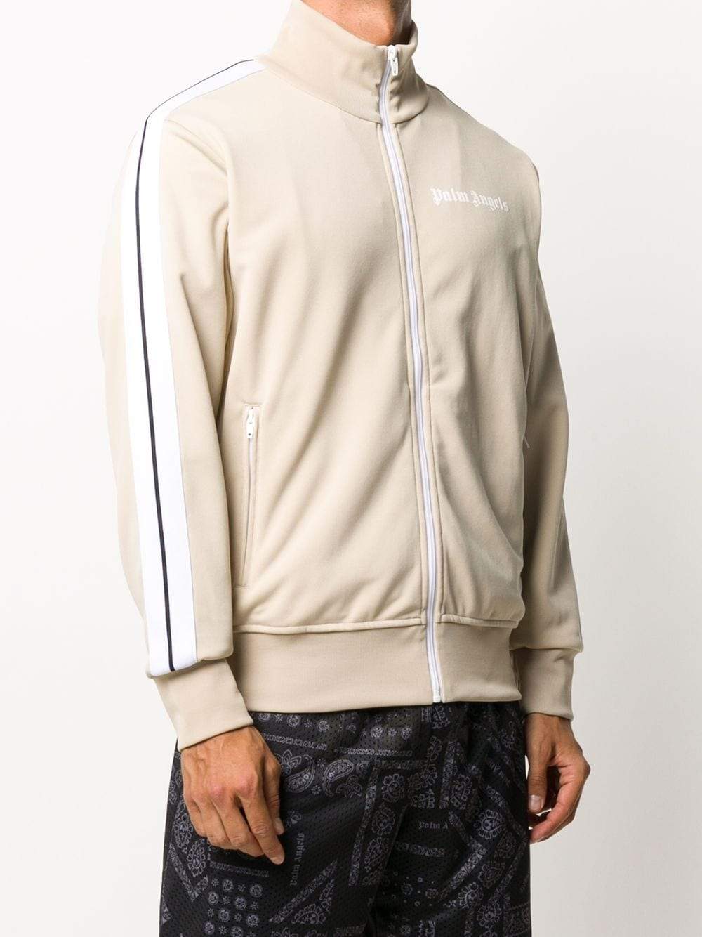 Palm Angels classic track jacket beige - Maison De Fashion 