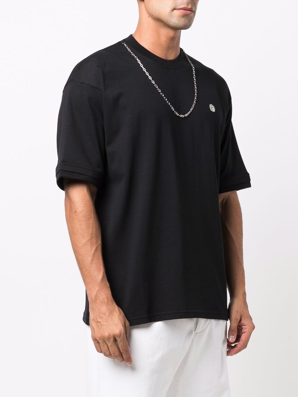 AMBUSH Chain Collar T-Shirt Black - MAISONDEFASHION.COM
