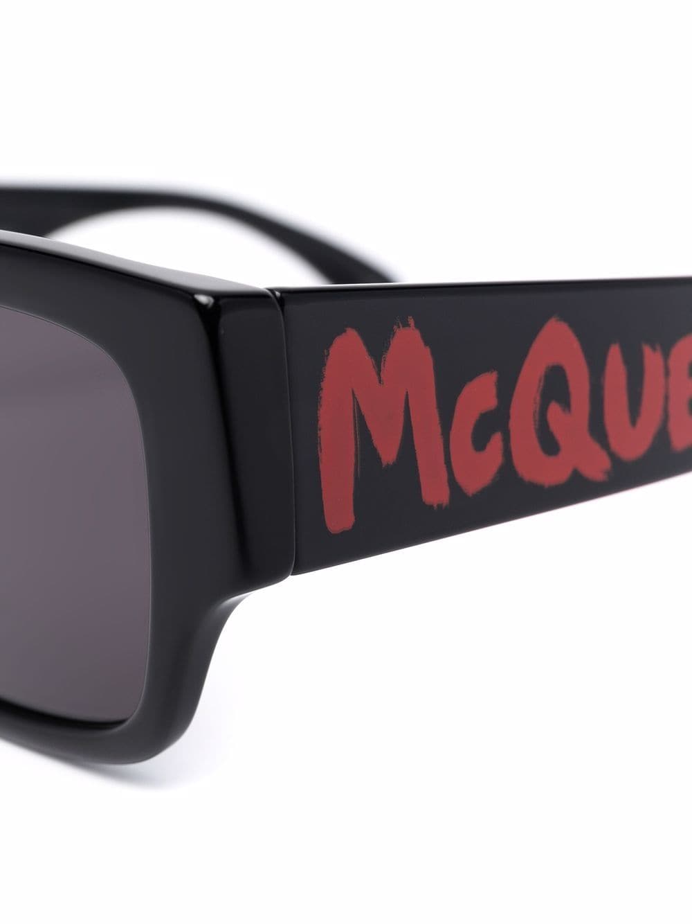 ALEXANDER MCQUEEN Logo Sunglasses Black - MAISONDEFASHION.COM