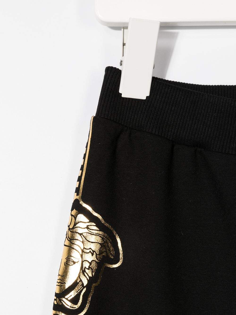 VERSACE KIDS Medusa Print Joggers Black/Gold - Maison De Fashion 
