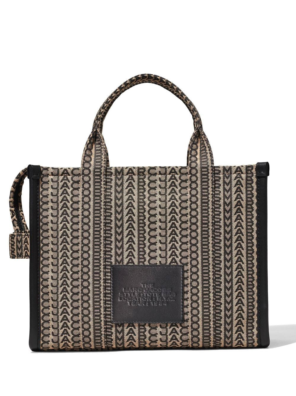 MARC JACOBS WOMEN All Over Logo The Medium Tote Beige/Multi - MAISONDEFASHION.COM