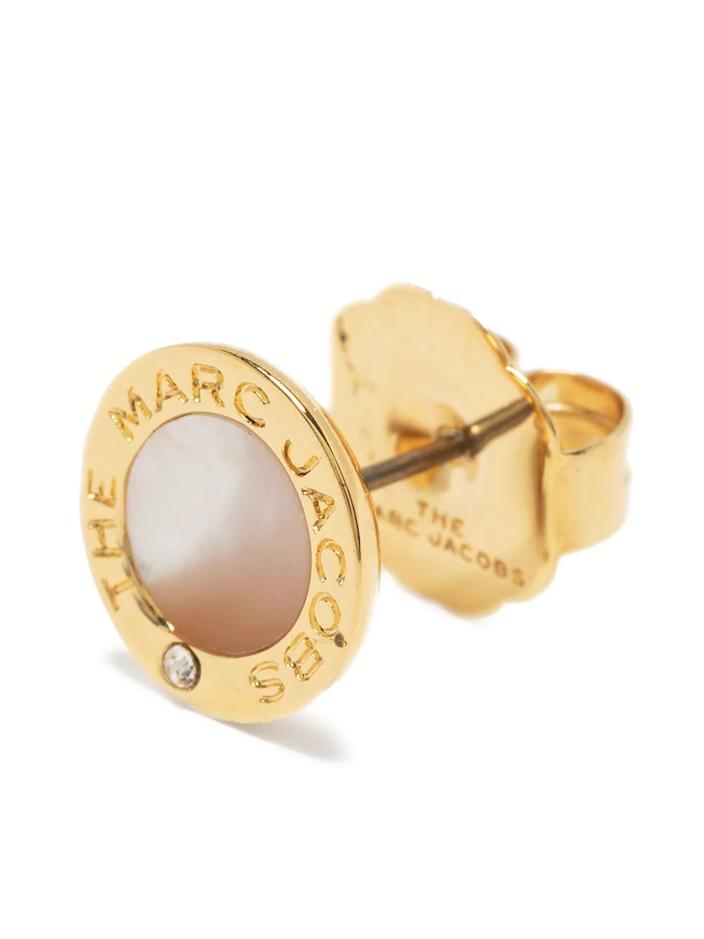 MARC JACOBS WOMEN Medallion Mother Of Pearl Stud Earrings Gold - MAISONDEFASHION.COM