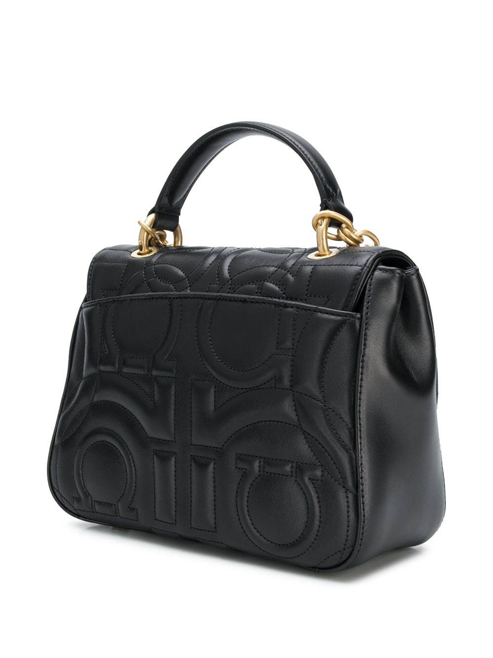 SALVATORE FERRAGAMO Quilted Gancini Flap Bag MAISONDEFASHION.COM