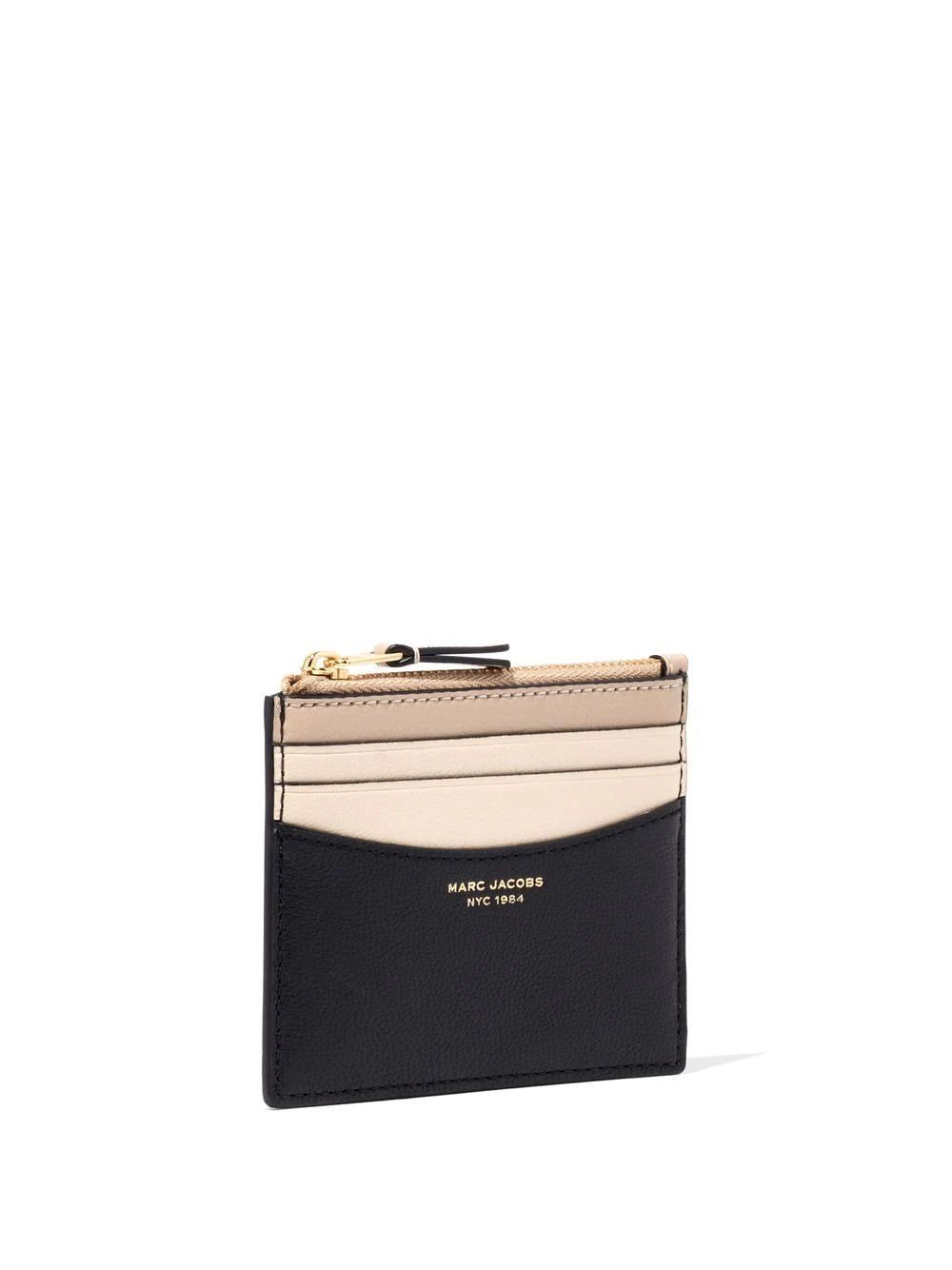 MARC JACOBS WOMEN The Colorblock Zip Card Case Black/Multi - MAISONDEFASHION.COM