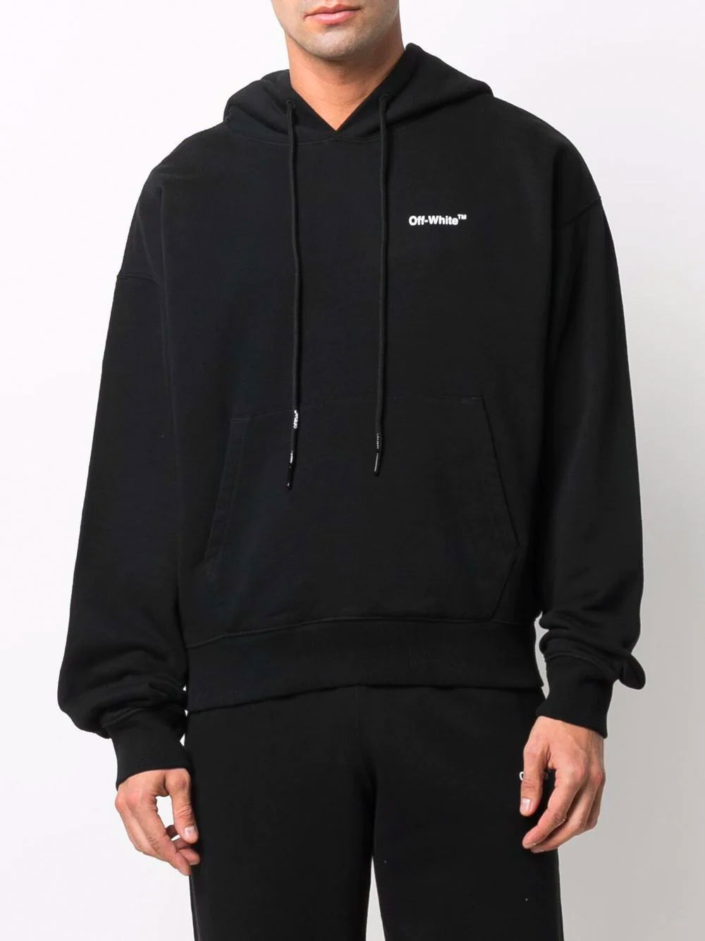 OFF-WHITE Caravaggio Over Hoodie Black - MAISONDEFASHION.COM