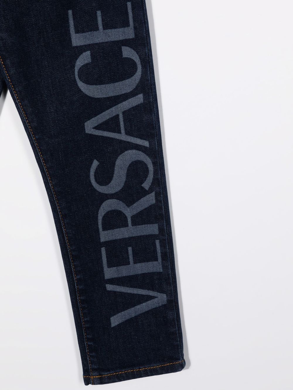 VERSACE KIDS Logo Jeans - MAISONDEFASHION.COM