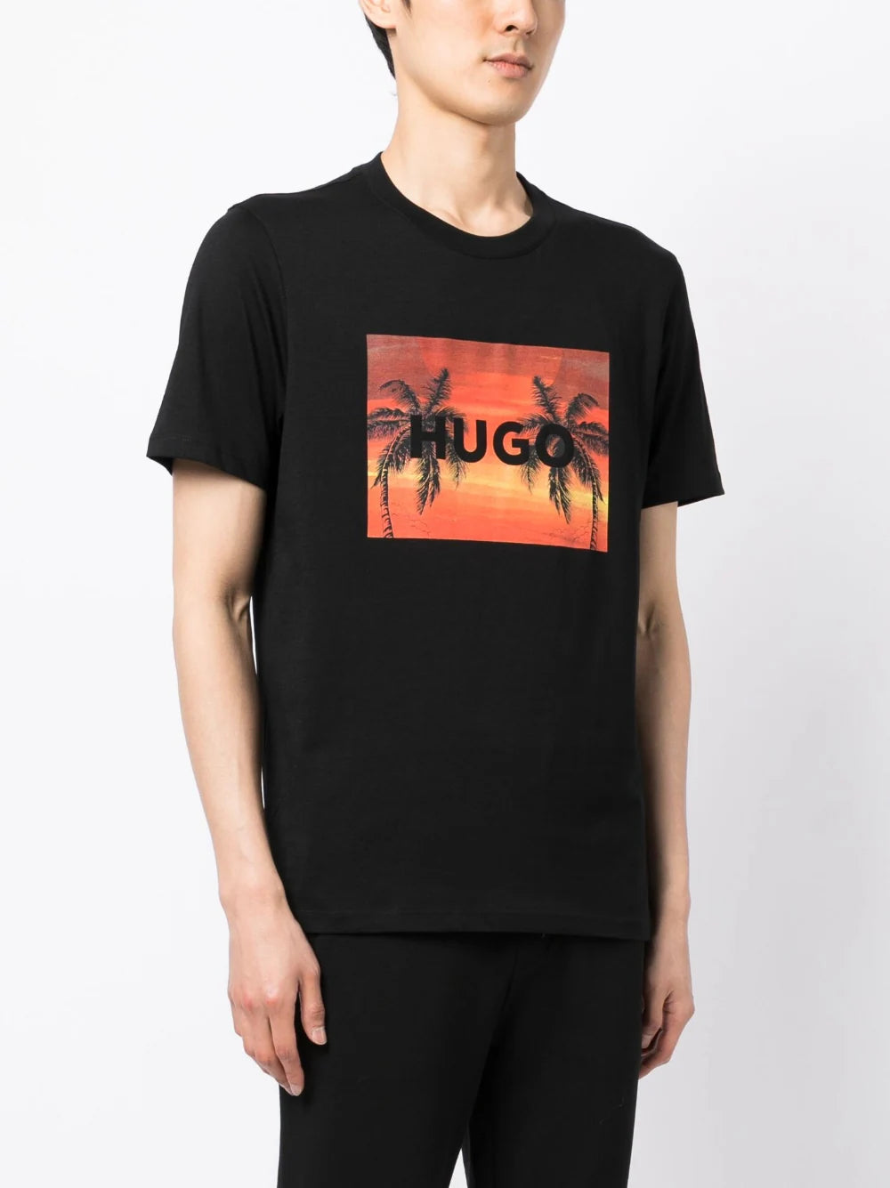 HUGO Dulive T-shirt Black - MAISONDEFASHION.COM