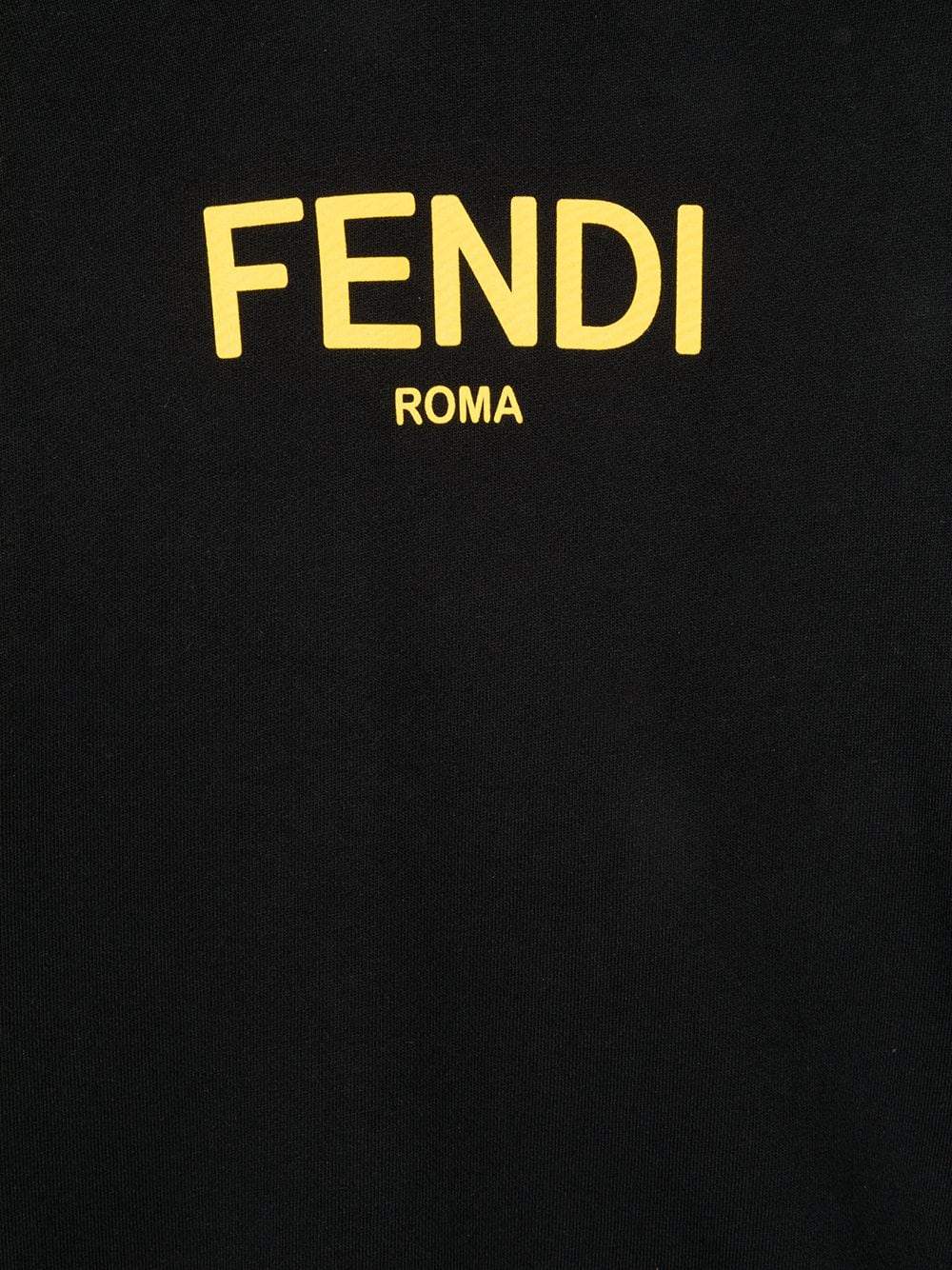 FENDI KIDS Logo print layered-effect hoodie Black - MAISONDEFASHION.COM