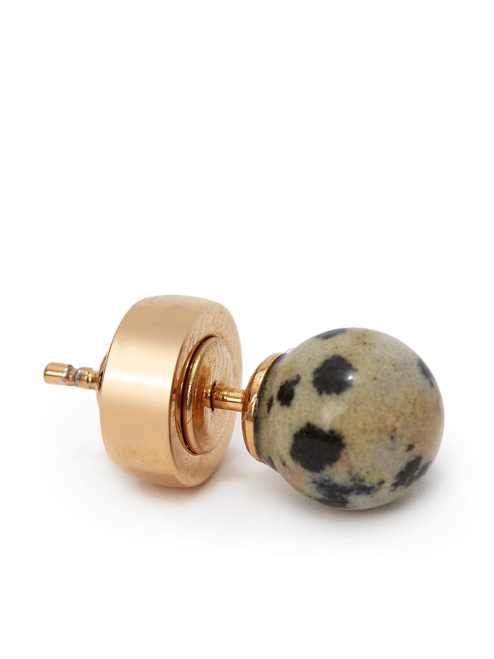JW ANDERSON Dalmatian Jasper asymmetric earrings Gold - MAISONDEFASHION.COM