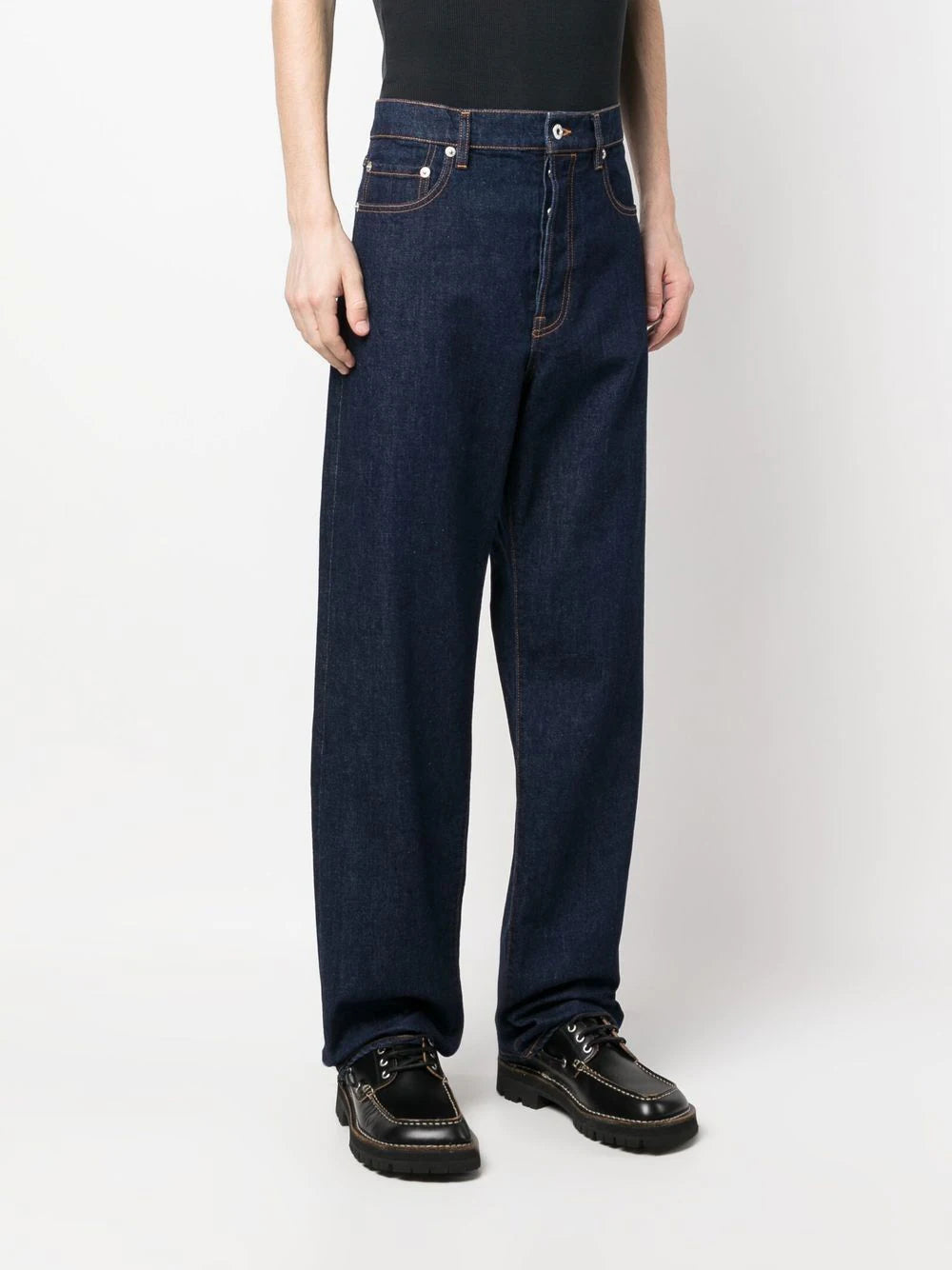 KENZO Denim Pants Rinse Jeans Blue Denim - MAISONDEFASHION.COM