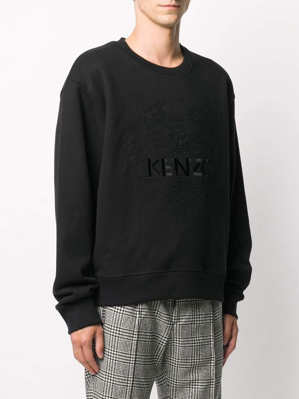 KENZO Tiger Logo Sweatshirt Black - Maison De Fashion 