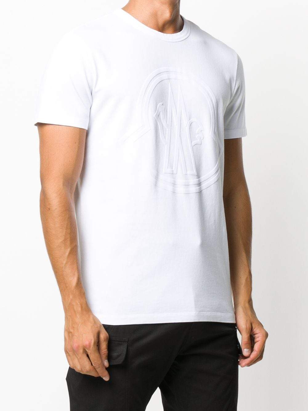 MONCLER logo print t-shirt white - Maison De Fashion 