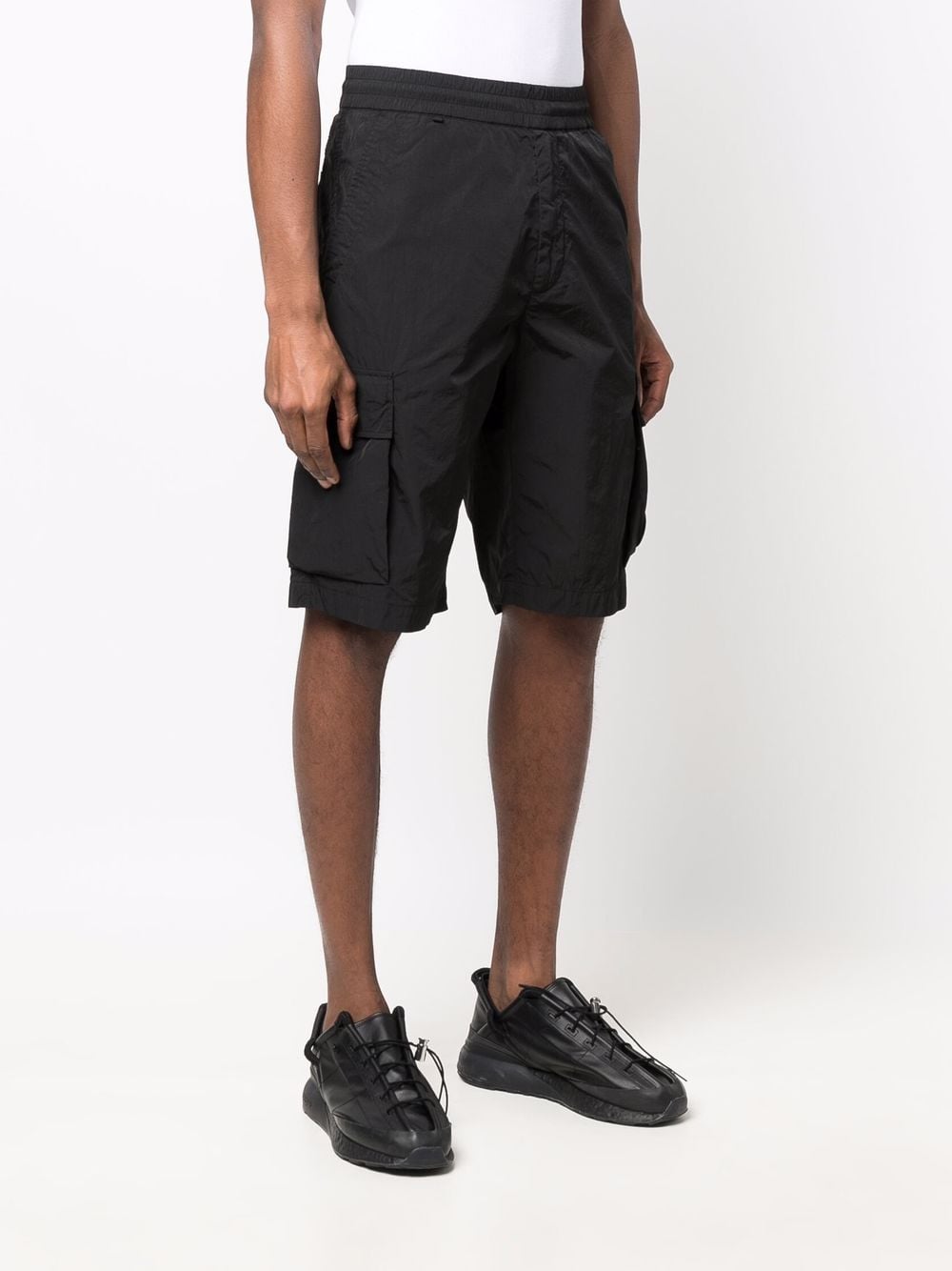 C.P. COMPANY Chrome-R Bermuda Shorts Black - MAISONDEFASHION.COM