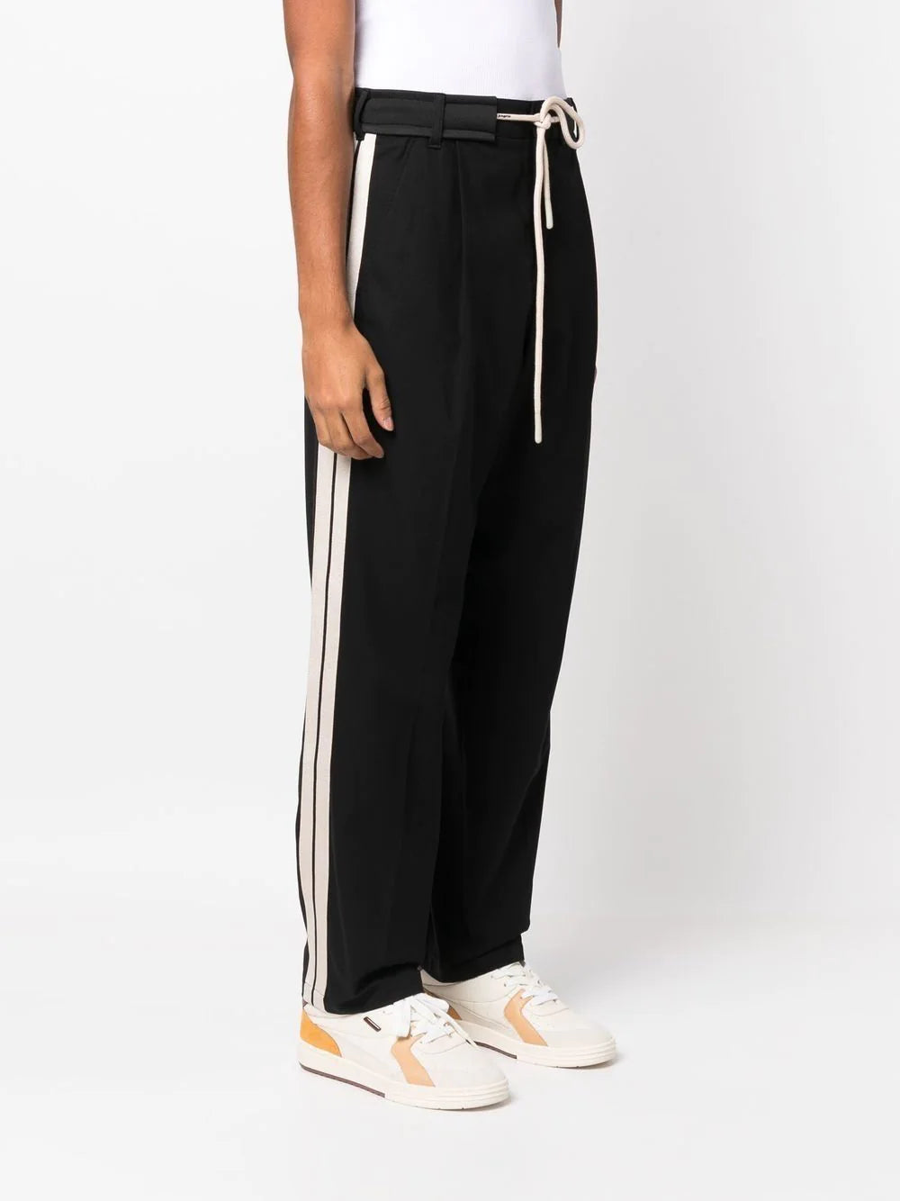 PALM ANGELS Track Belt Pants Black - MAISONDEFASHION.COM