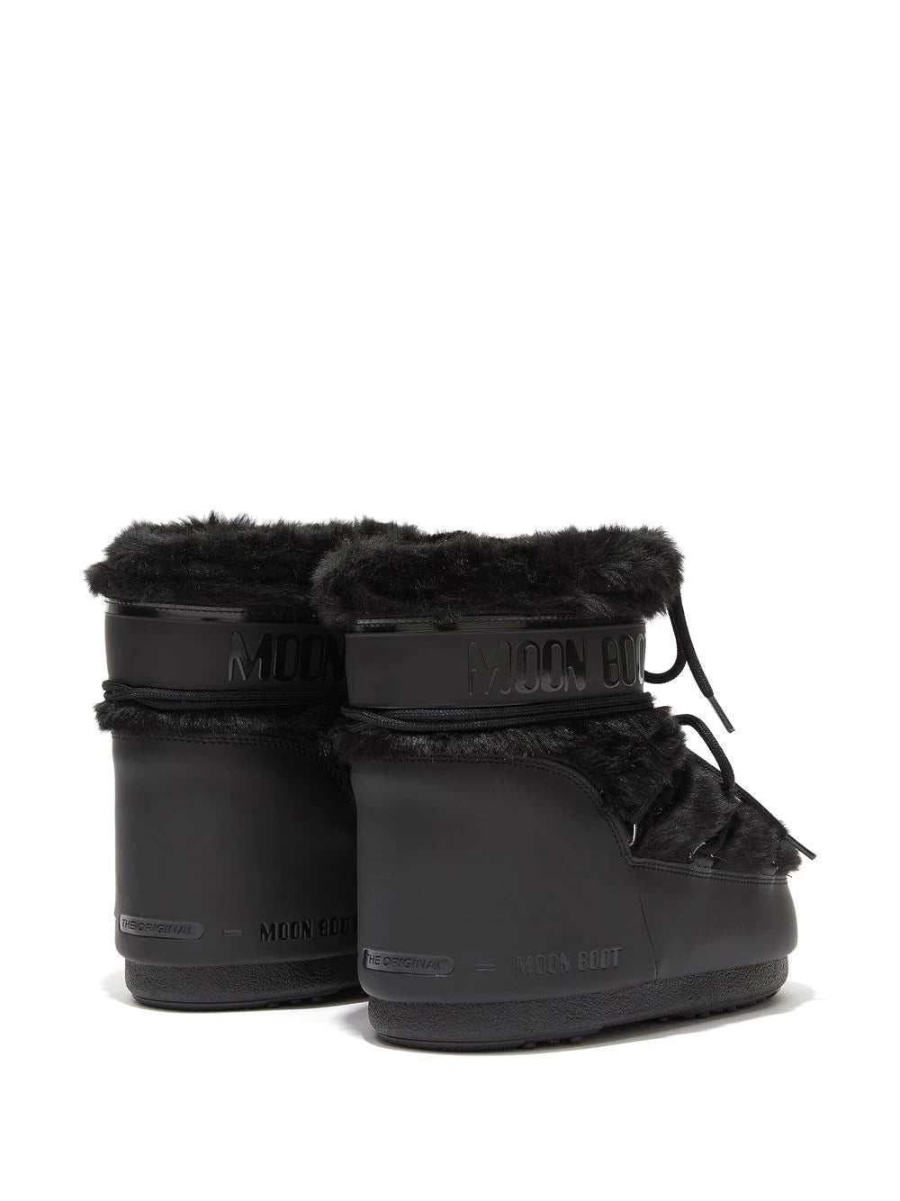 MOON BOOT WOMEN'S Icon Low Faux Fur Boots Black - MAISONDEFASHION.COM