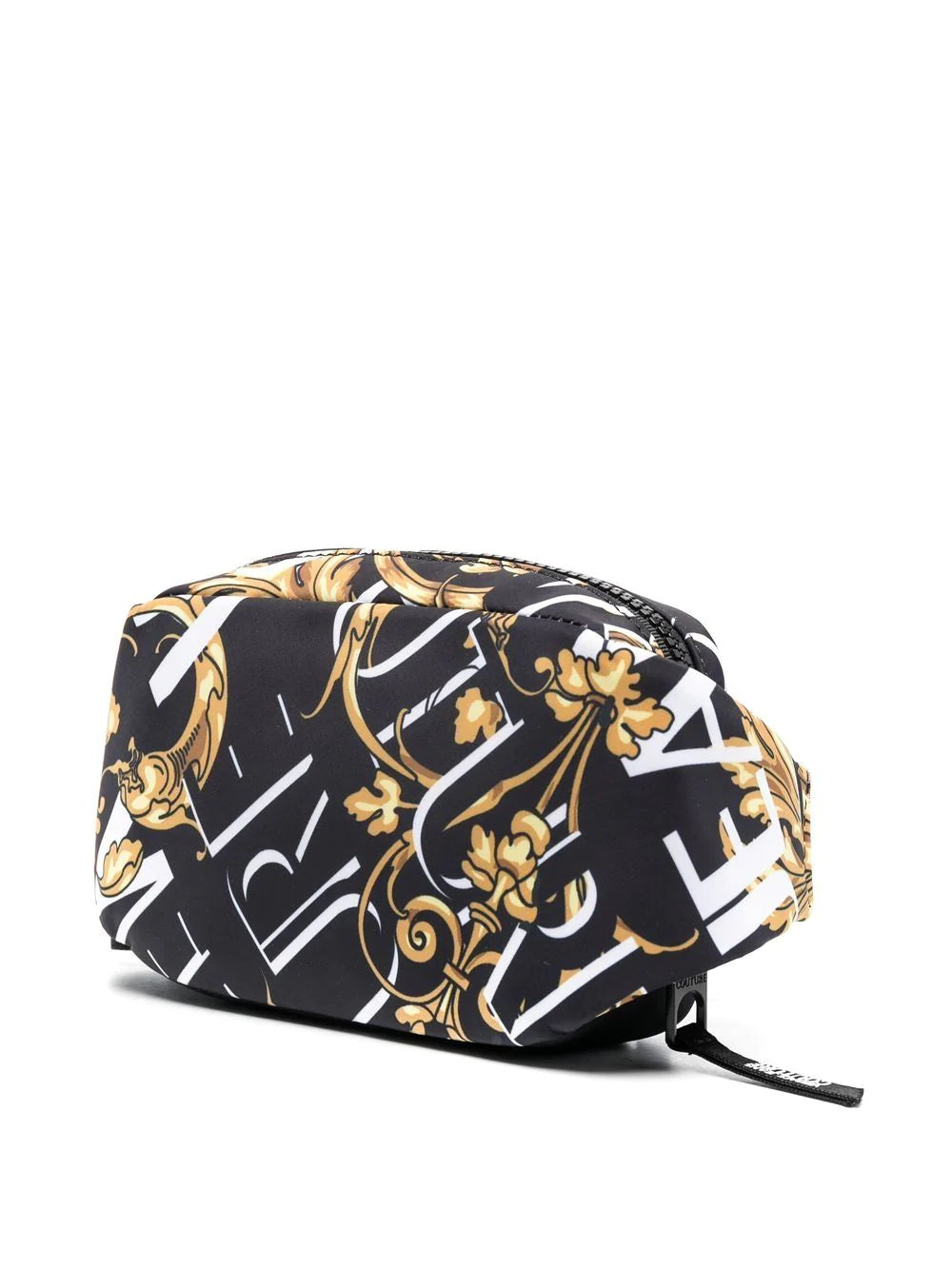 VERSACE Baroque Print Neoprene Belt Bag Black - MAISONDEFASHION.COM