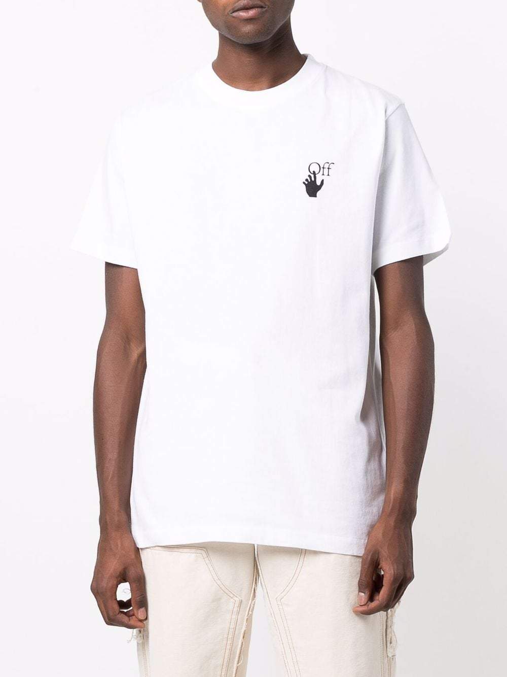 OFF-WHITE Faded Arrow Print T-Shirt White - MAISONDEFASHION.COM