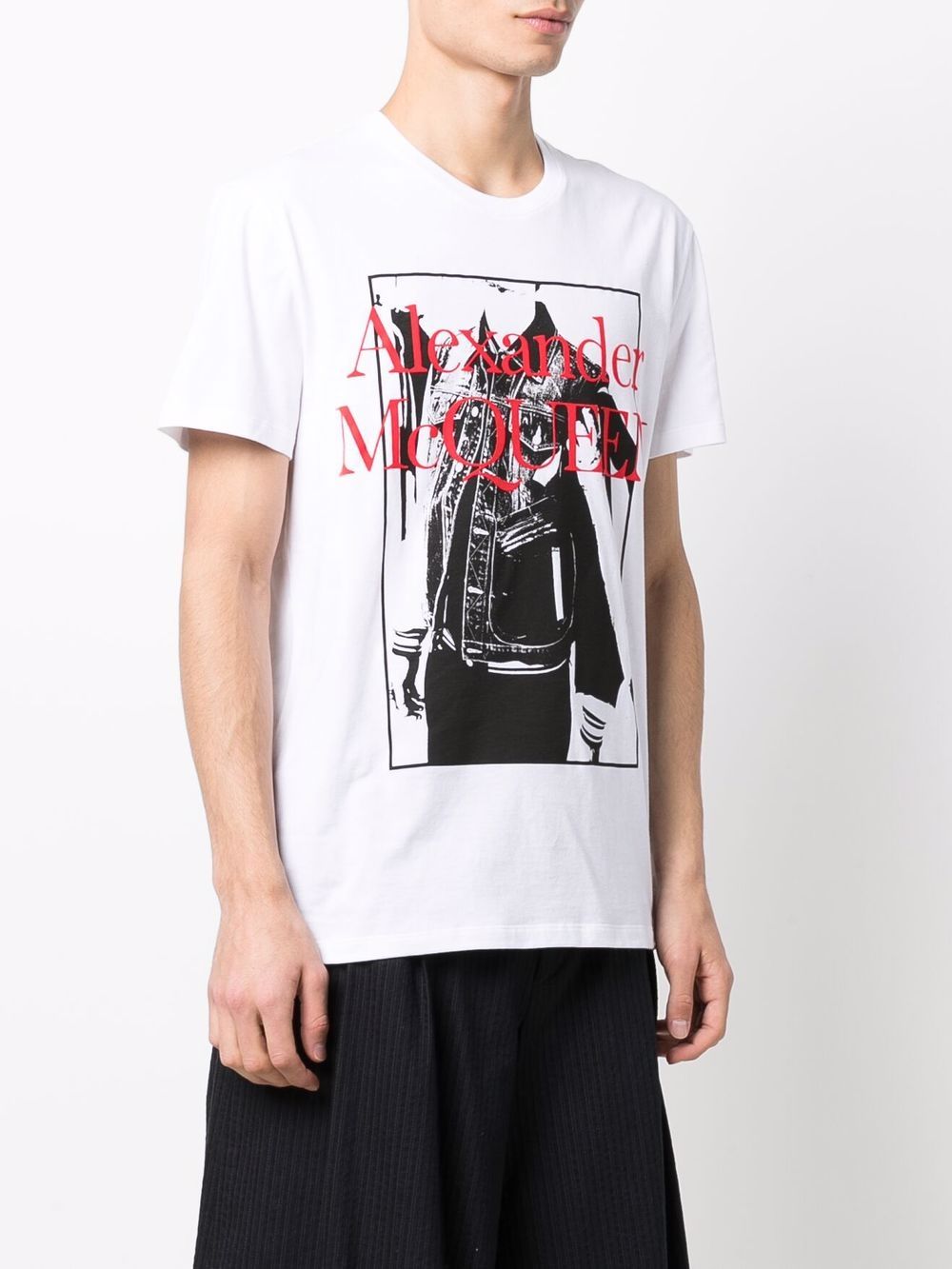 ALEXANDER MCQUEEN Atelier Print T-Shirt White - MAISONDEFASHION.COM