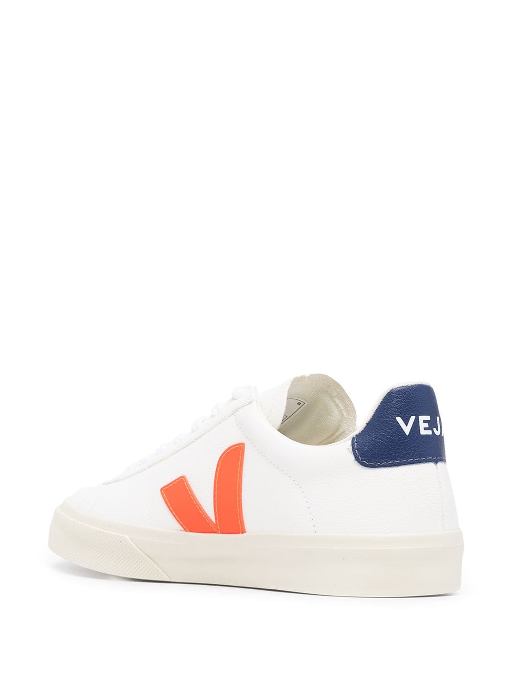 VEJA Campo lace-up sneakers White/Orange - MAISONDEFASHION.COM