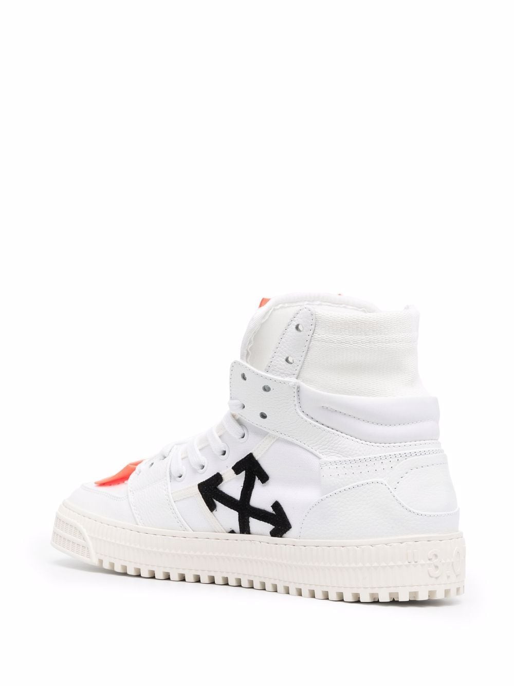 OFF-WHITE Off Court 3.0 Leather Sneakers White - MAISONDEFASHION.COM