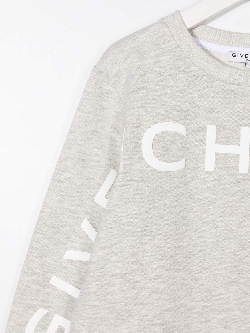 GIVENCHY KIDS 3 Logo Sweatshirt Grey - Maison De Fashion 