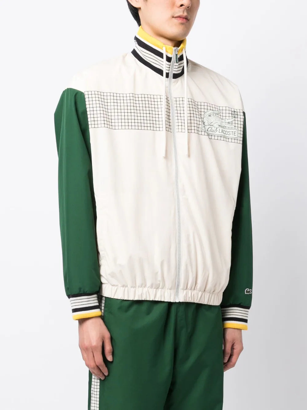 LACOSTE Recycled Polyester Track Jacket Lapland/Green - MAISONDEFASHION.COM