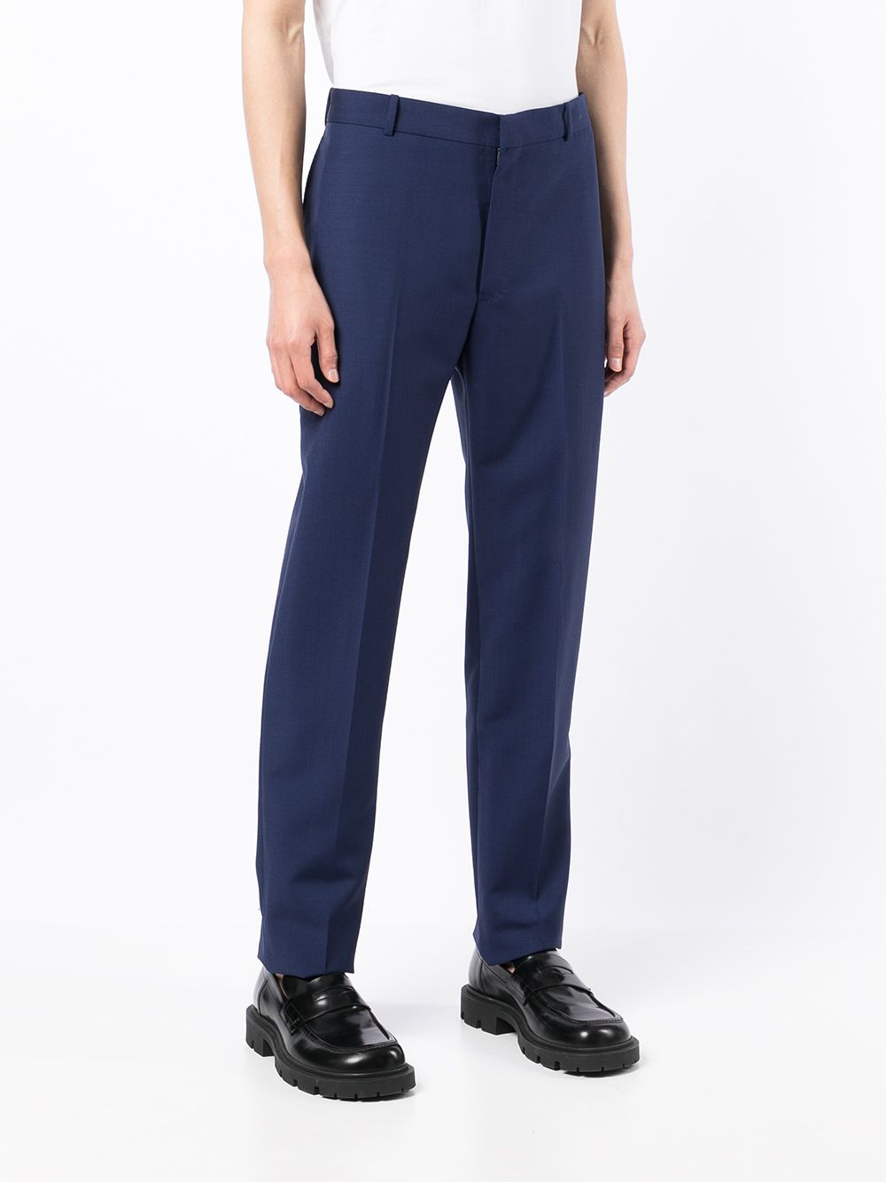 Alexander McQueen Tailored Trousers Navy - MAISONDEFASHION.COM