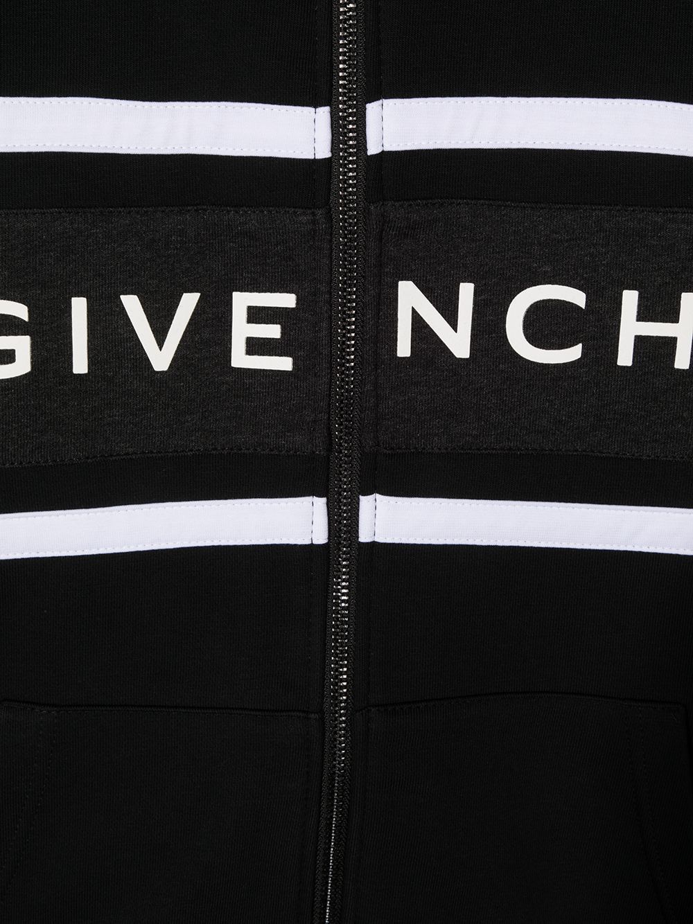 GIVENCHY KIDS Striped Logo Zipped Sweatshirt - Maison De Fashion 