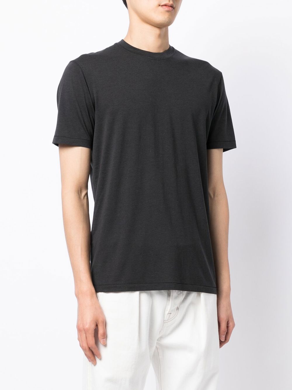 TOM FORD Solid-colour crew-neck T-shirt Black - MAISONDEFASHION.COM