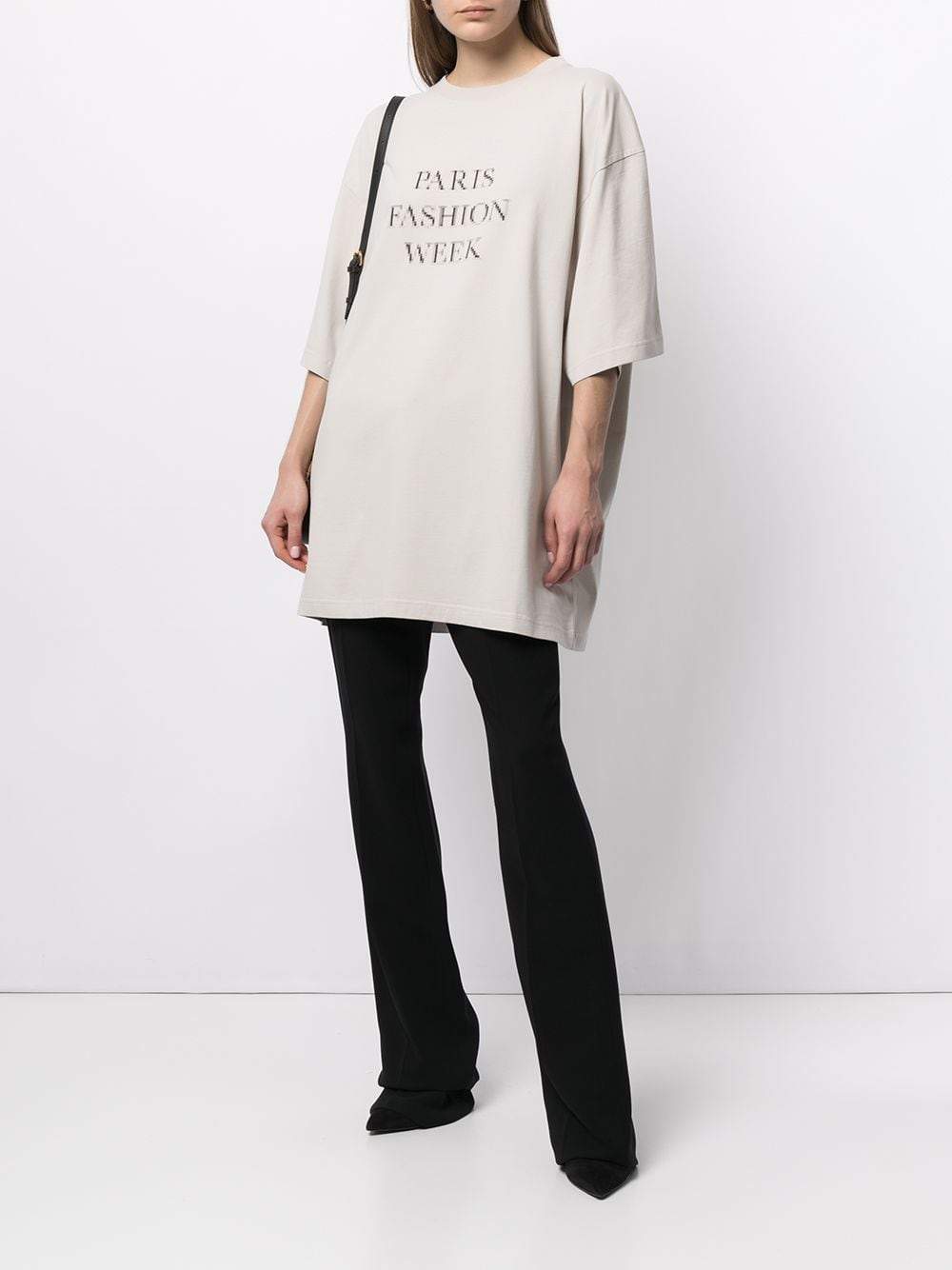 BALENCIAGA Paris Fashion Week Oversized T-Shirt Grey