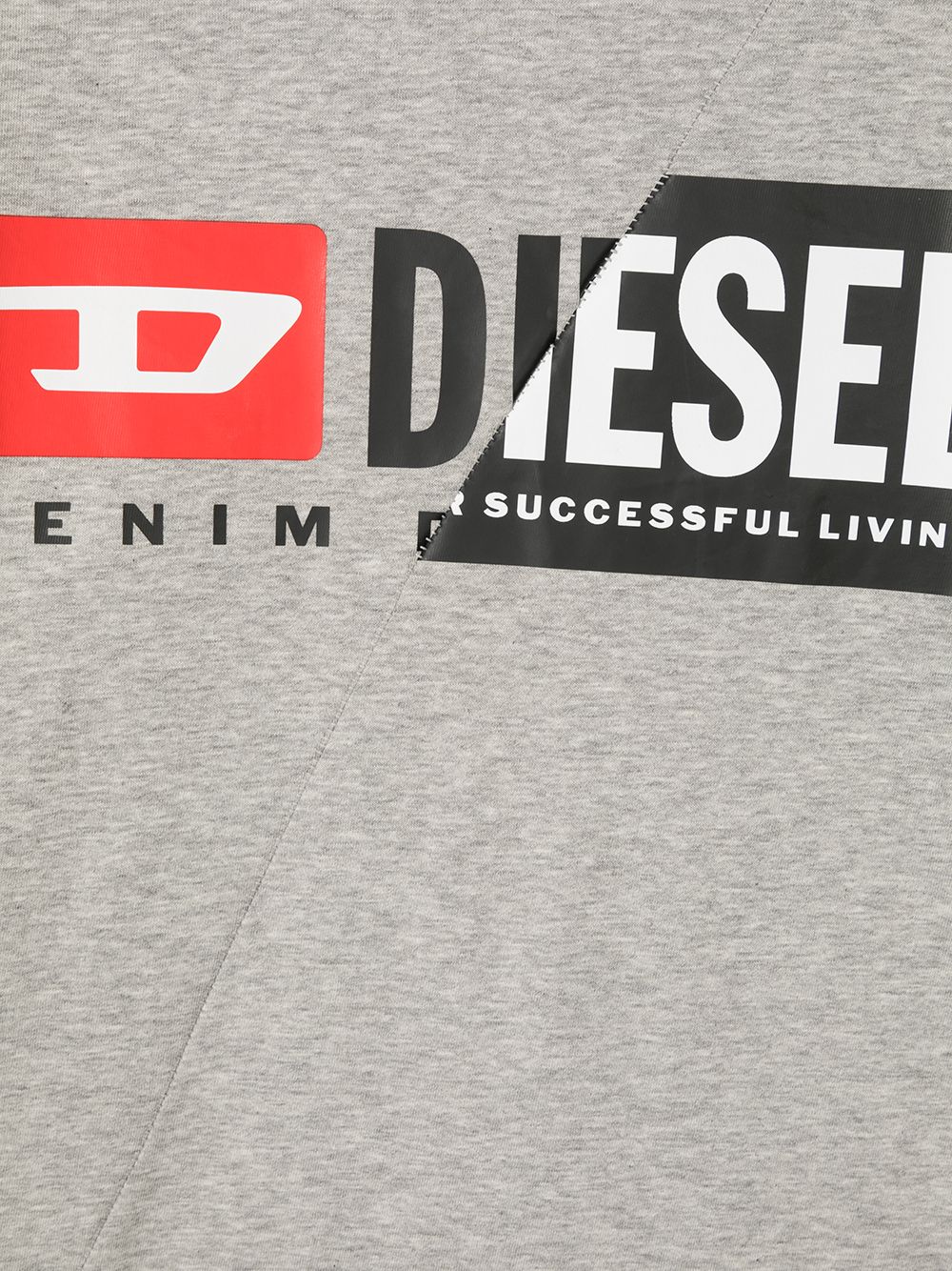 DIESEL KIDS Logo T-Shirt Grey - MAISONDEFASHION.COM