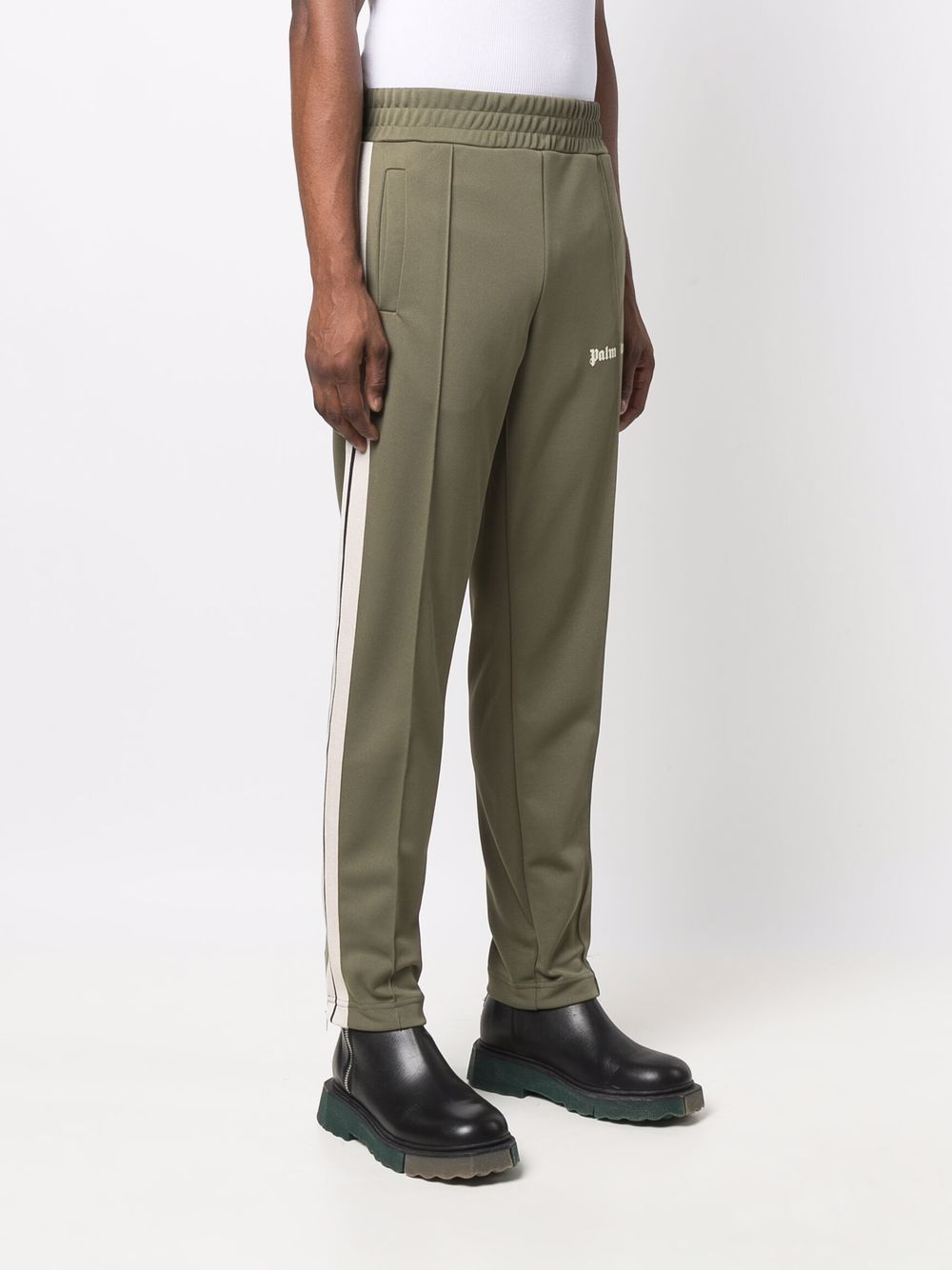 PALM ANGELS Classic Track Pants Green - MAISONDEFASHION.COM