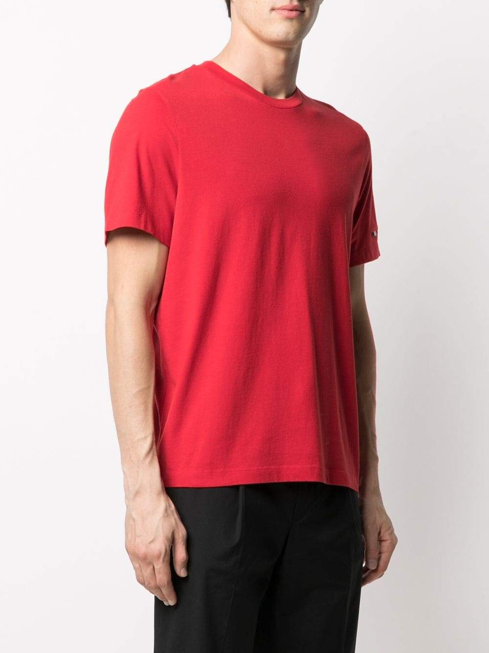 MONCLER Logo T-Shirt Red - MAISONDEFASHION.COM